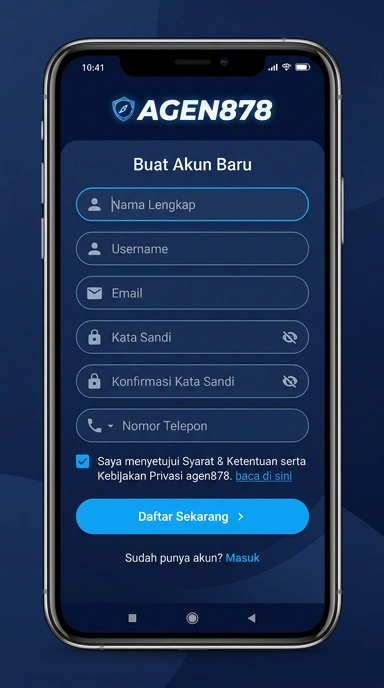 Cara Mudah Registrasi Akun agen878 untuk Pengguna Android