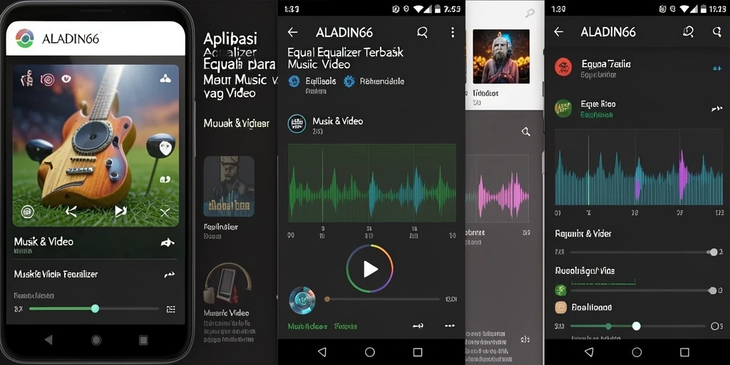 Antarmuka ALADIN66 menampilkan kontrol Equalizer yang mudah digunakan.