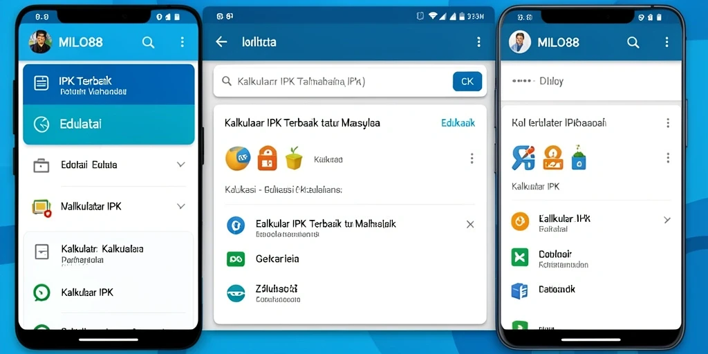 Tampilan antarmuka aplikasi Kalkulator IPK yang sederhana dan mudah digunakan.