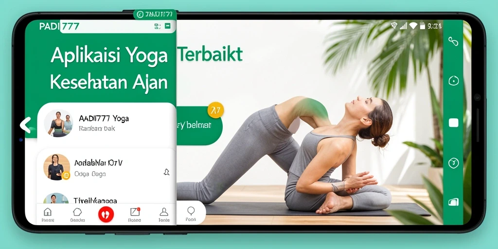 Tampilan antarmuka PADI777 saat sesi yoga aktif.