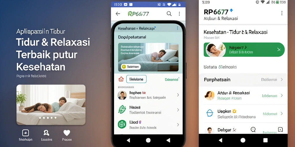 Tampilan antarmuka aplikasi RP6677 yang menenangkan dan user-friendly.