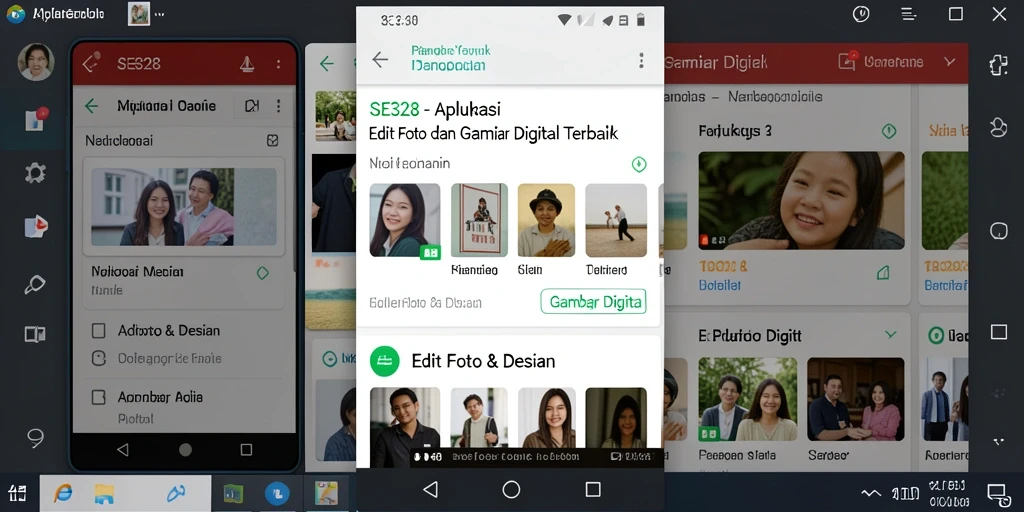 Screenshot antarmuka SE328 dengan fitur menggambar yang menarik.